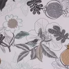 Dekostoff Baumwolle DIVALI Blumen Blüten Blätter Vogel weiß grau mint braun 1,5m Breite