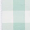 Dekostoff Baumwoll-Mischgewebe große Karos 5,5x5,5cm mintgrün weiß 2,80m Breite