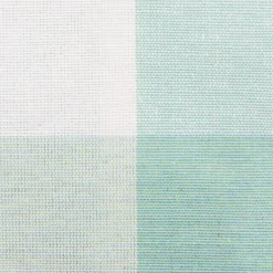 Dekostoff Baumwoll-Mischgewebe große Karos 5,5x5,5cm mintgrün weiß 2,80m Breite