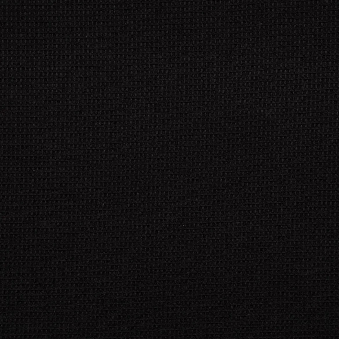 Dekostoff Baumwollstoff überbreit Waffelrelief Kästchenstruktur schwarz 2,80m Breite