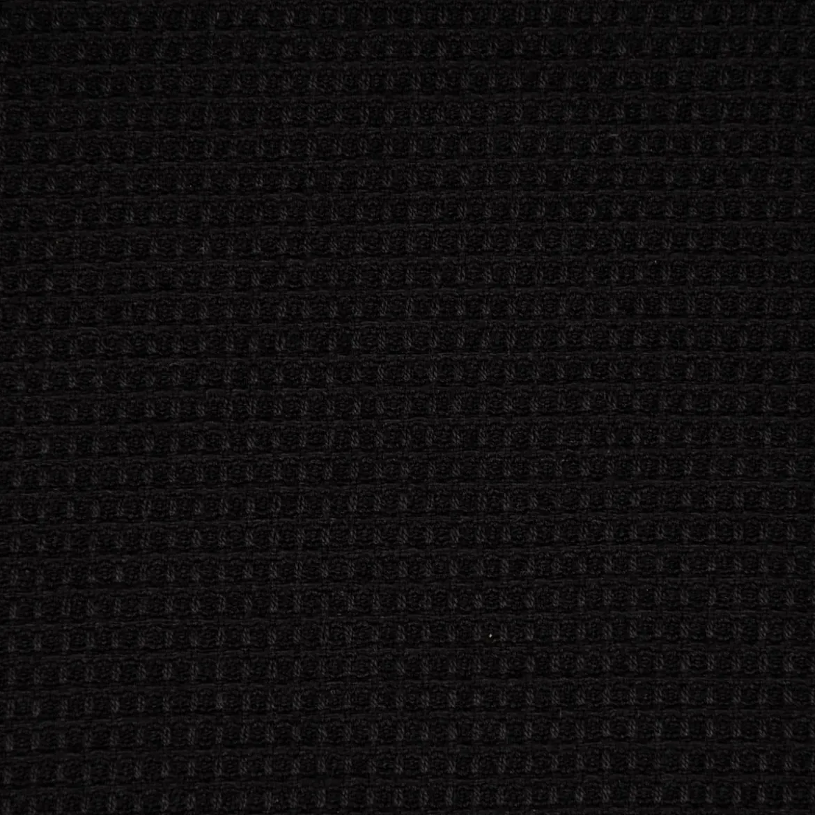 Dekostoff Baumwollstoff überbreit Waffelrelief Kästchenstruktur schwarz 2,80m Breite