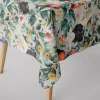 Dekostoff Baumwollstoff Canvas Stoff Vorhangstoff Digitaldruck Vintage Blumen blaugrau 1,40m Breite