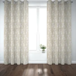 Dekostoff Baumwollstoff Halbpanama Katzen Caticorn beige pastell raumhoch 2,80m Breite