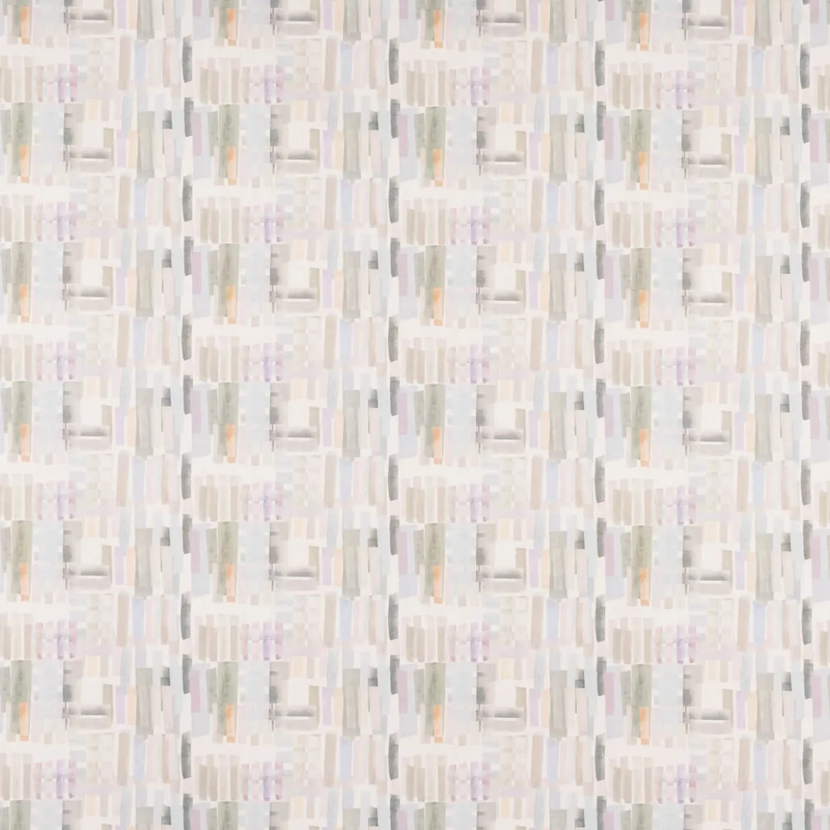 Dekostoff Baumwollstoff Halbpanama Denise Soft Aquarell Streifen pastell lila 1,40m Breite
