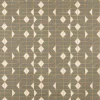Dekostoff Baumwollstoff Halbpanama Navani3 Art Deco Geometrie khakigrün gold beige 1,40m Breite