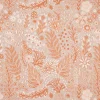 Dekostoff Baumwollstoff Halbpanama Digitaldruck Blätter Blumen Gräser beige orange 1,40m Breite