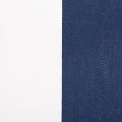 Dekostoff Baumwollstoff Köperbindung Blockstreifen blau weiß 1,6m Breite