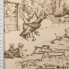 Dekostoff Baumwollstoff Toile de Jouy Festin Halbpanama natur beige 1,4m Breite