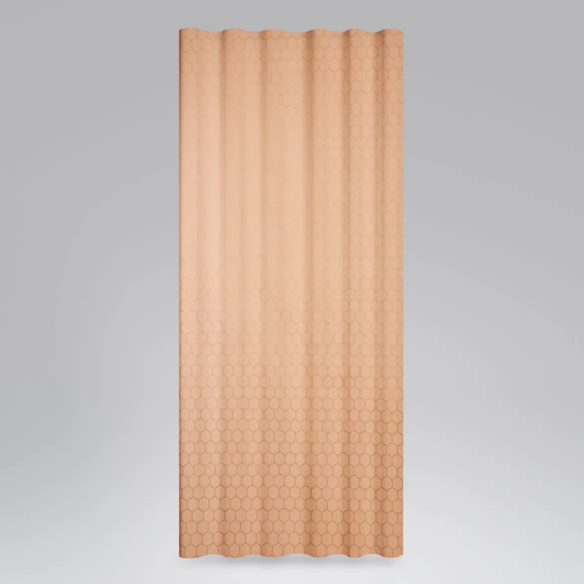Dekostoff Baumwollstoff Waben Sechseck apricot gold metallic 1,40m Breite