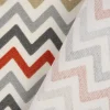 Dekostoff Baumwollstoff ZAG ZIG Zickzack Linien Chevron creme orange grau beige 1,38m Breite