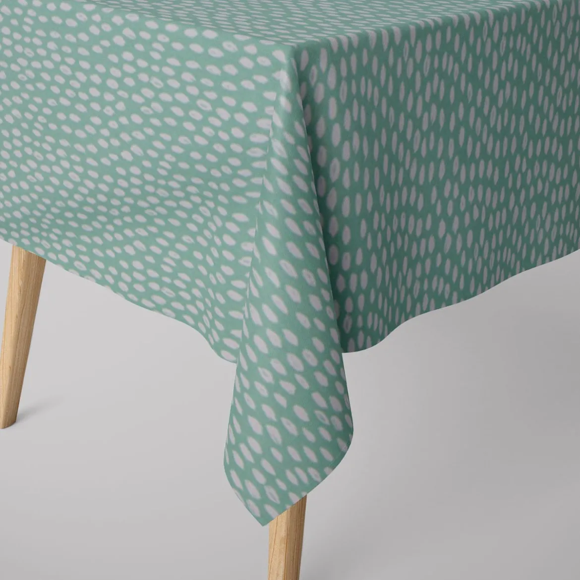 Dekostoff Bayside Honeydew mint weiß 137cm