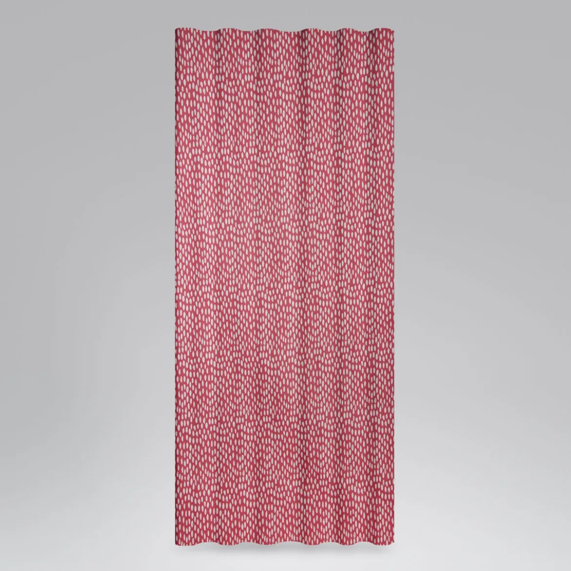 Dekostoff Bayside Honeydew rot mit Klecksen Tropfen 1,38m Breite