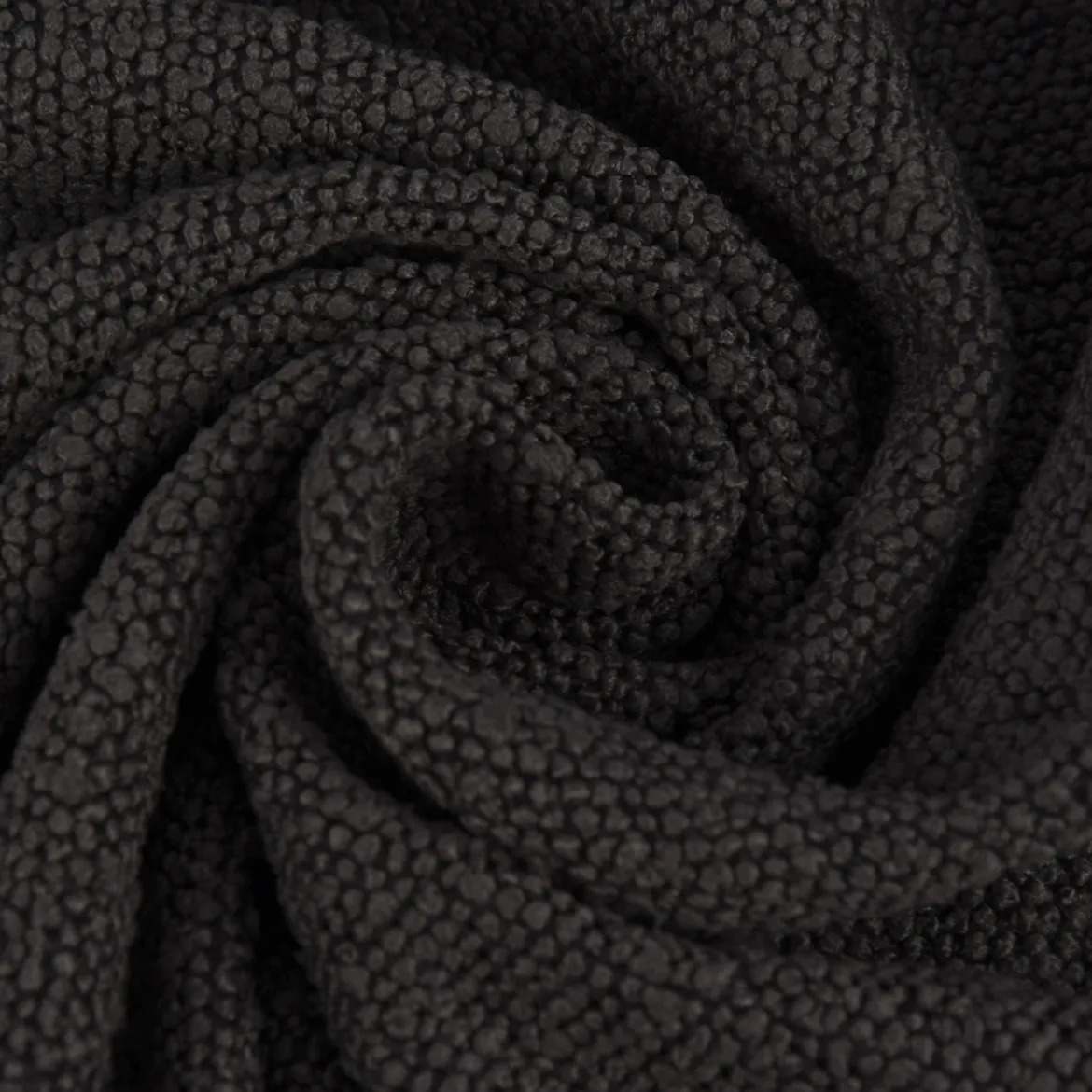 Dekostoff Boucle Deluxe uni meliert grau 1,40m breit