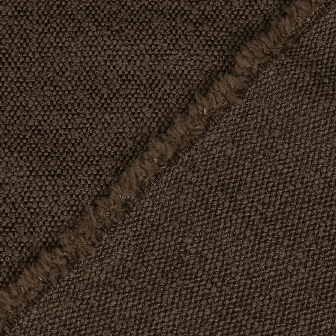 Dekostoff Boucle Deluxe uni meliert taupe 1,40m breit