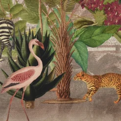 Dekostoff Digitaldruck Halbpanama Panel Tropical Safari Dschungel 1Stk 1,36x1,28m