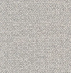 Dekostoff Dobby Diamond Mini Rauten Light Grey hellgrau ecru 1,40m Breite