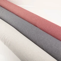 Dekostoff Dobby Diamond Mini Rauten Light Grey hellgrau ecru 1,40m Breite