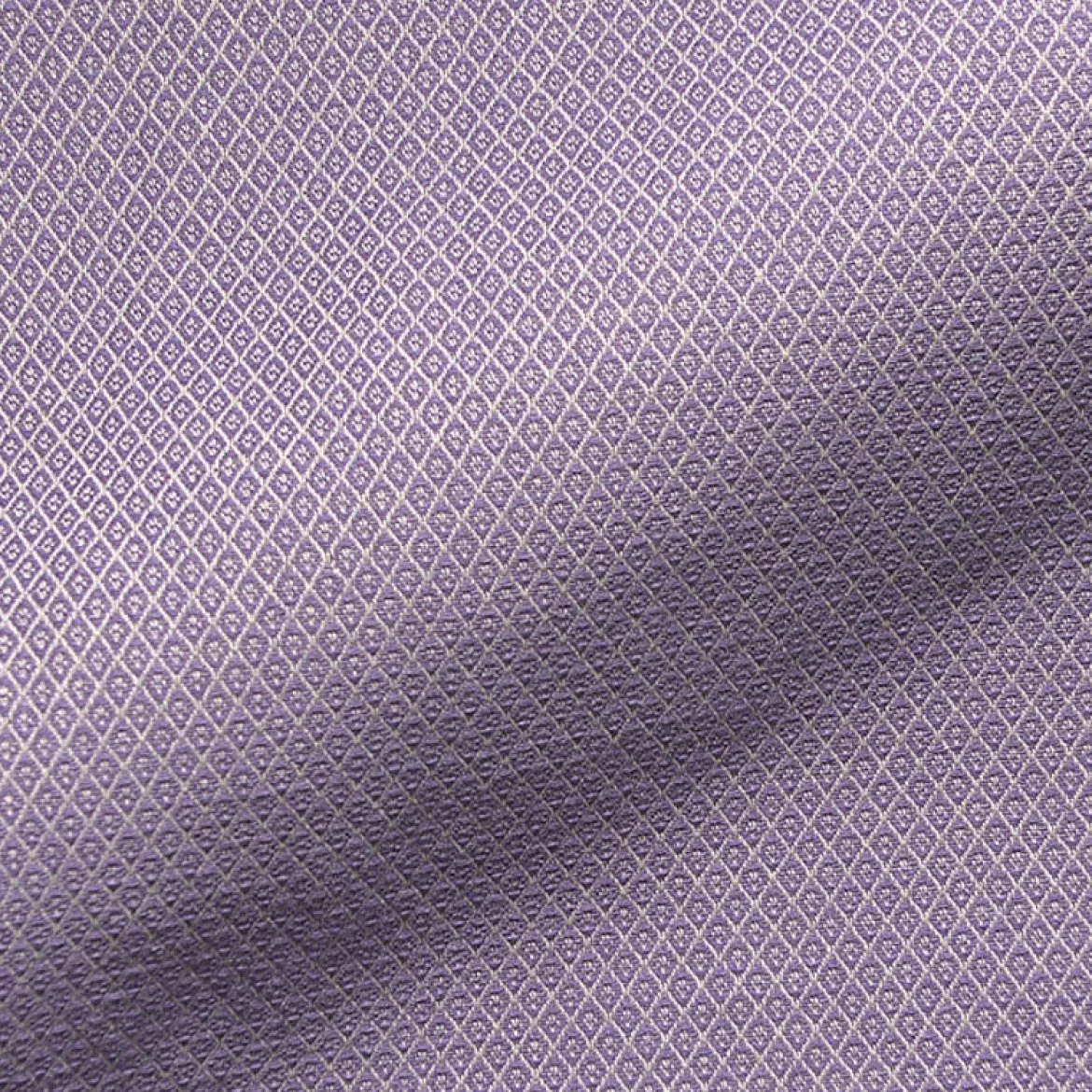 Dekostoff Dobby Diamond Mini Rauten Lavender lavendel ecru 1,40m Breite