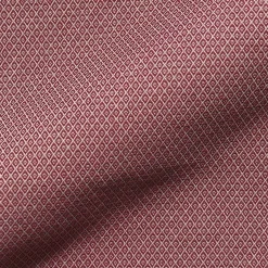 Dekostoff Dobby Diamond Mini Rauten Burgundy bordeaux ecru 1,40m Breite
