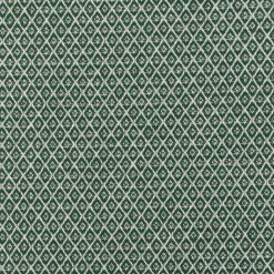 Dekostoff Dobby Diamond Mini Rauten dunkelgrün ecru 1,40m Breite