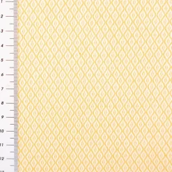 Dekostoff Dobby Diamond Mini Rauten Warm Yellow gelb ecru 1,40m Breite