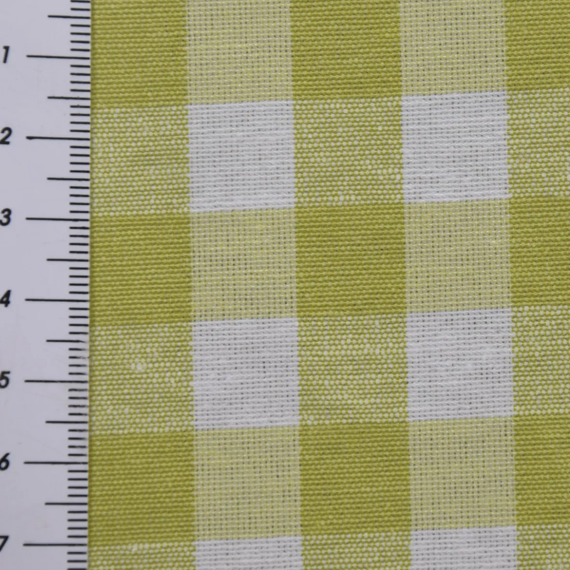 Dekostoff Dobby Karostoff Landhausstoff kariert lime weiß Karogröße ca.1,3x1,3cm 1,40m breit