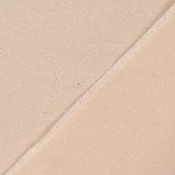 Dekostoff Dobby Panama Leinenlook uni creme 1,40m Breite
