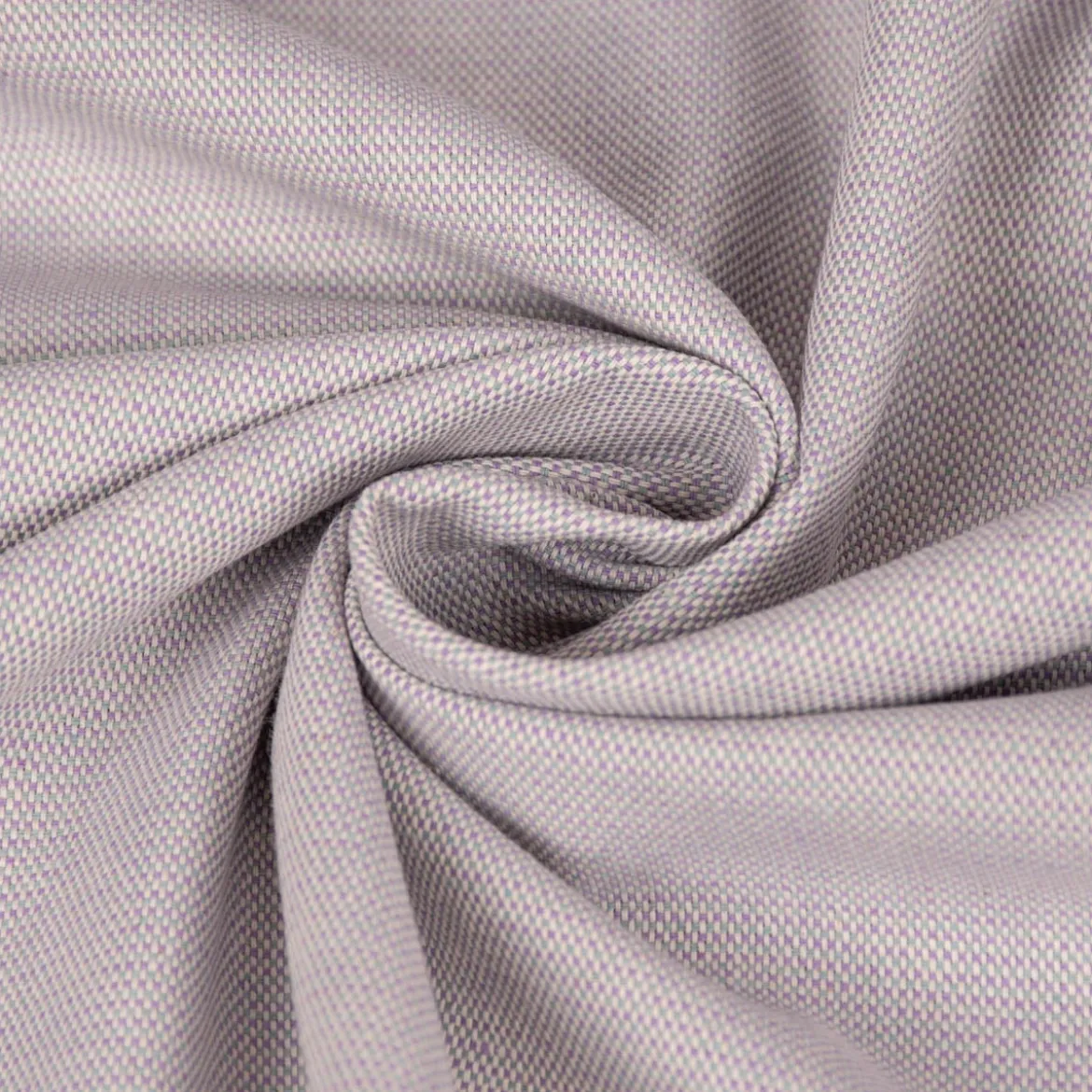 Dekostoff Dobby Square Mini Würfelstruktur Two Tone lila weiß 1,40m Breite