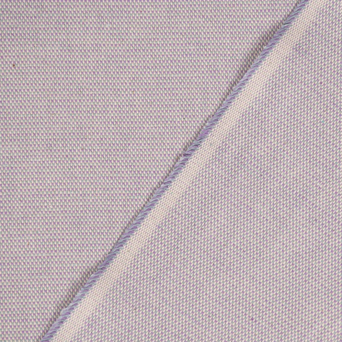 Dekostoff Dobby Square Mini Würfelstruktur Two Tone lila weiß 1,40m Breite