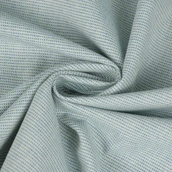 Dekostoff Dobby Square Mini Würfelstruktur Two Tone blau weiß 1,40m Breite