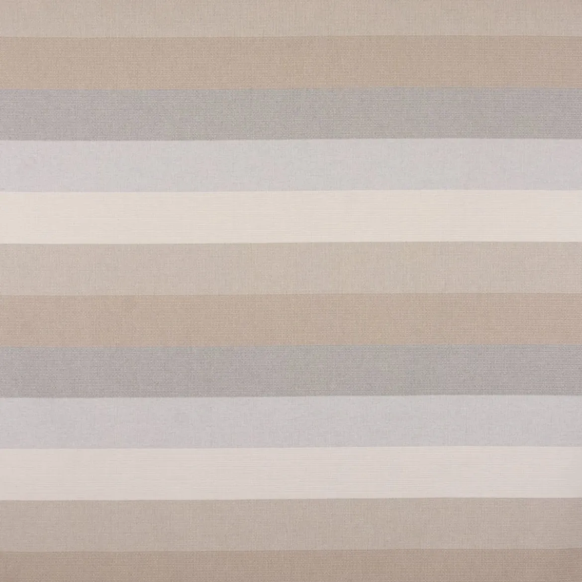 Dekostoff Dobby Streifen 9,5cm creme beige braun grau 1,40m Breite
