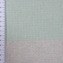 Dekostoff Dobby Streifen 9,5cm hellgrau grau mint petrol grün 1,40m Breite