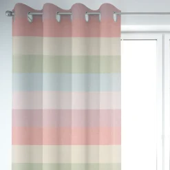 Dekostoff Dobby Streifen 9,5cm mint rosa beere rot gelb grün 1,40m Breite
