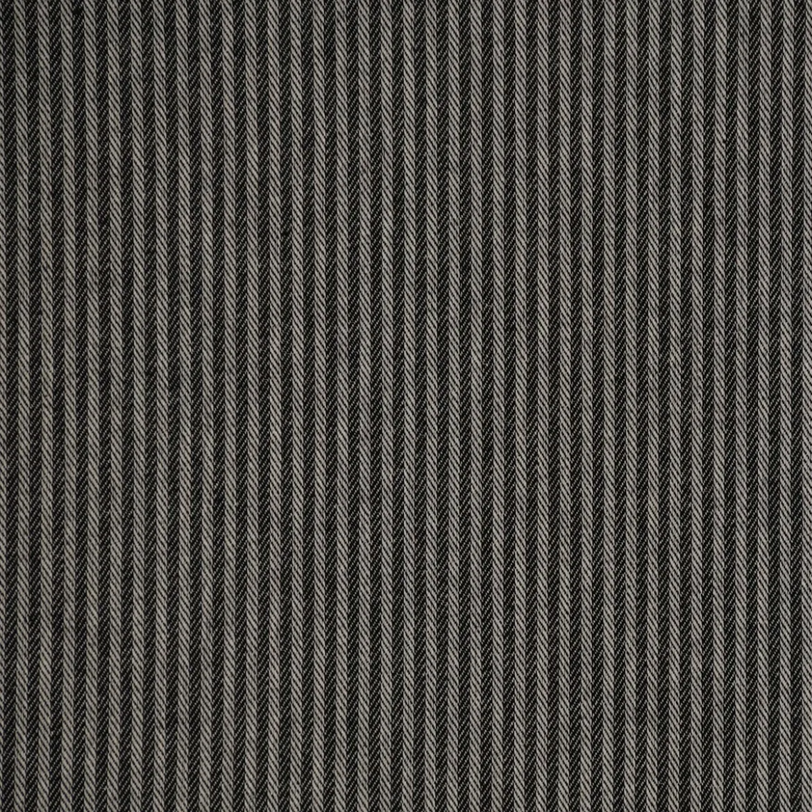 Dekostoff Dobby Streifen 3mm beige schwarz 1,40m Breite