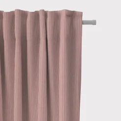 Dekostoff Dobby Streifen 3mm creme rosa 1,40m Breite