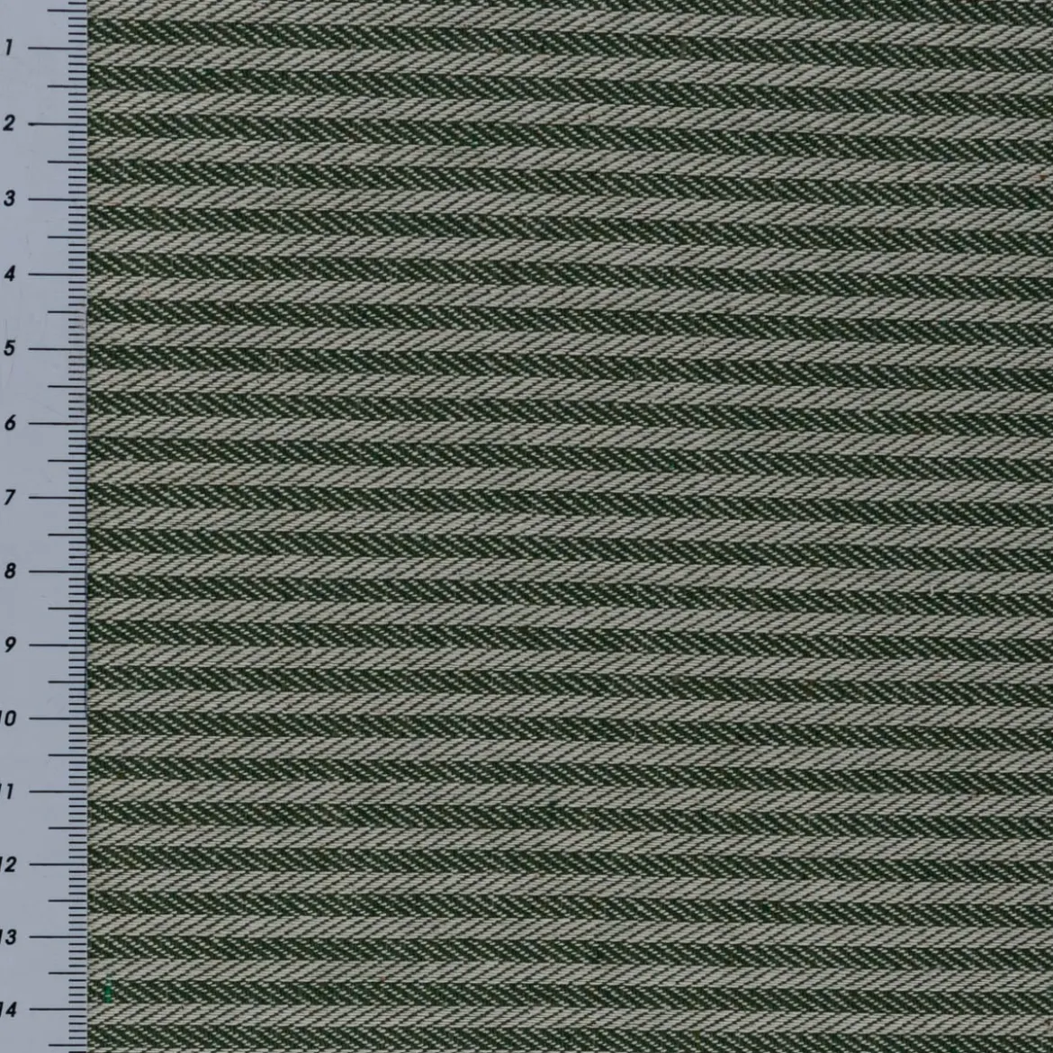 Dekostoff Dobby Streifen 3mm grün beige 1,40m Breite