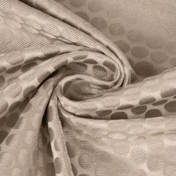 Dekostoff Double Face Jacquard Punkte beige 1,50m Breite