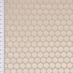 Dekostoff Double Face Jacquard Punkte beige 1,50m Breite