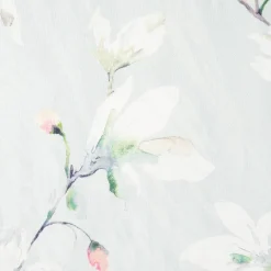 Dekostoff Druckstoff Strukturoptik Aquarell Blumen Blüten mint 1,50m Breite