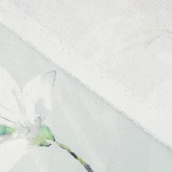 Dekostoff Druckstoff Strukturoptik Aquarell Blumen Blüten mint 1,50m Breite