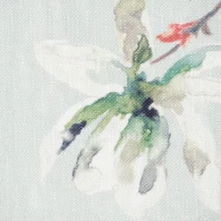 Dekostoff Druckstoff Strukturoptik Aquarell Blumen Blüten mint 1,50m Breite