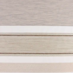 Dekostoff Gardinenstoff Meterware ELPASO Streifen creme braun taupe 1,50m Breite