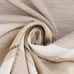 Dekostoff Gardinenstoff Meterware ELPASO Streifen creme braun taupe 1,50m Breite