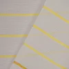 Dekostoff Gardinenstoff Voile Malados Streifen transparent weiß gelb grau 1,50m Breite