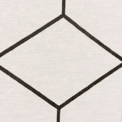 Dekostoff Geometrisches Muster cremeweiß schwarz 138cm