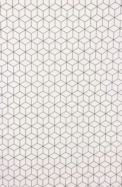 Dekostoff Geometrisches Muster cremeweiß schwarz 138cm