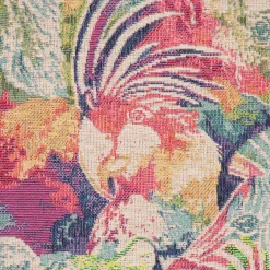 Dekostoff Gobelin Premium Expressionist Jungle Collage Wildtiere beige bunt 1,4m Breite