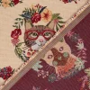 Dekostoff Gobelin Premium Spring Cats Katzen Blumenkranz creme bunt 1,4m Breite