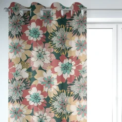 Dekostoff Halb-Panama Britta große Blüten bunt 155cm Breite