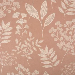 Dekostoff Halbpanama Delicate Flora Branch Gräser Blätter braun 1,4m Breite